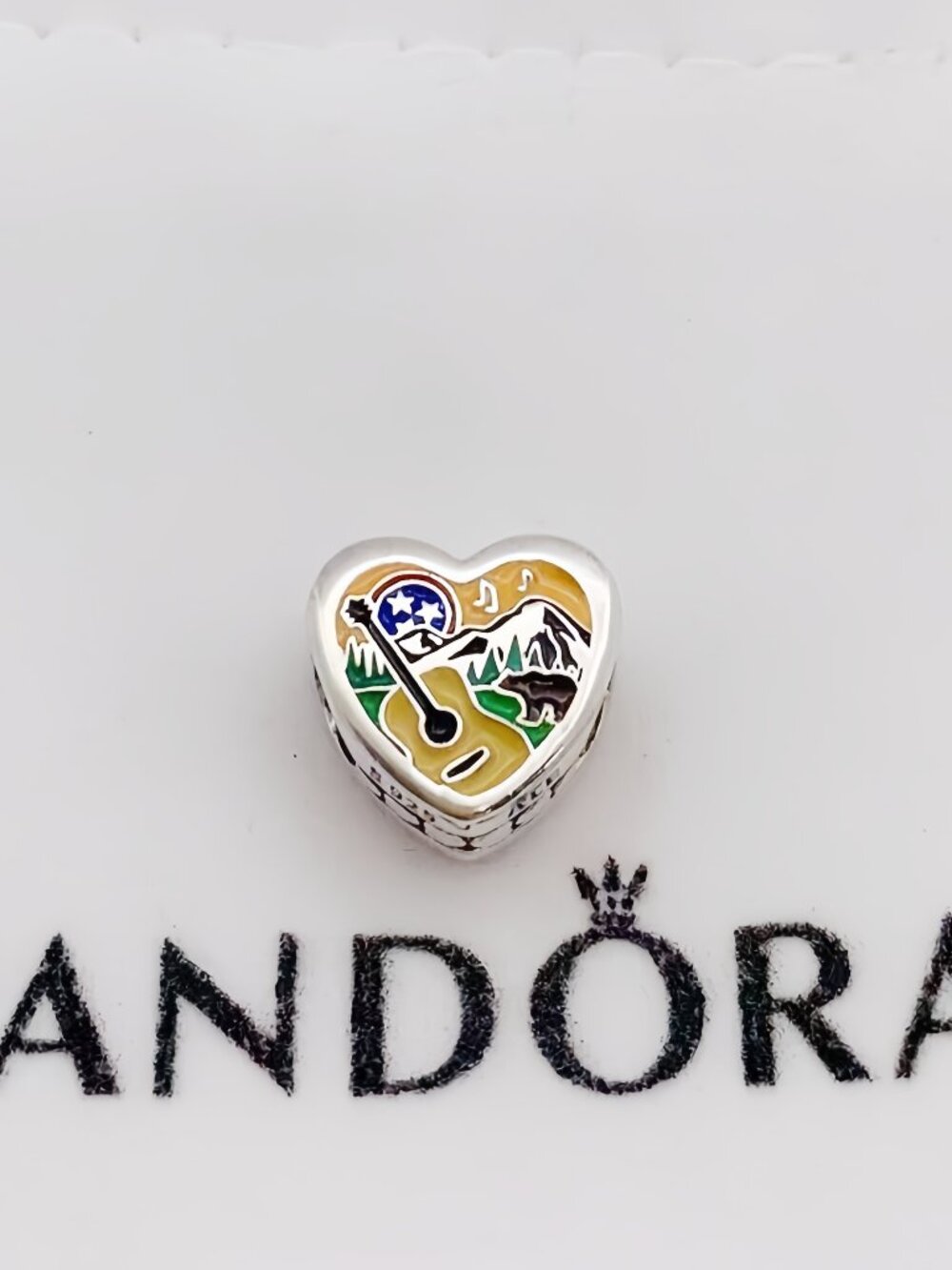 Pandora Tennessee Country Charm Heart Bead